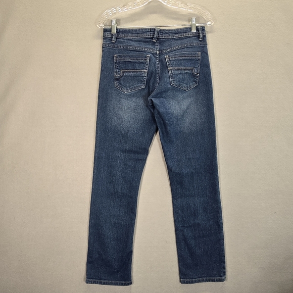 Buzz Cuts Jeans Women’s Size 14 Straight Leg Mid Rise - Picture 2 of 12